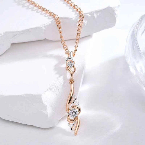 Unique Flower Shape Pendant Necklace
