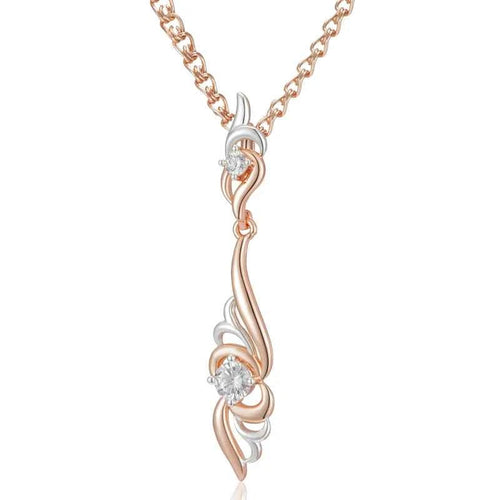Unique Flower Shape Pendant Necklace