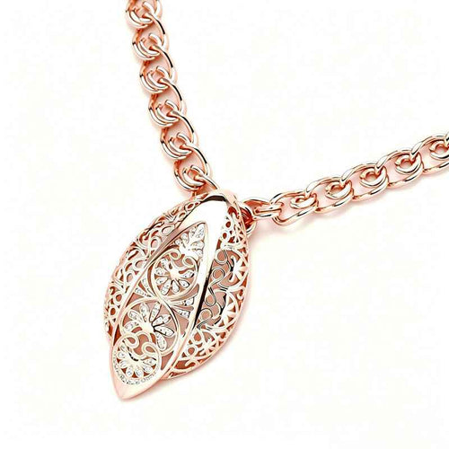 Unusual Hyperbole Hollow Flower Big Pendant Necklaces