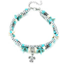 Bohemian Starfish and Turtle Beaded Anklet