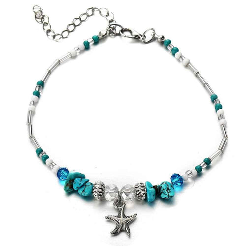 Bohemian Vintage Shell Beads Starfish Anklets