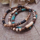 Boho Surfer Style Beaded Men's Bracelet