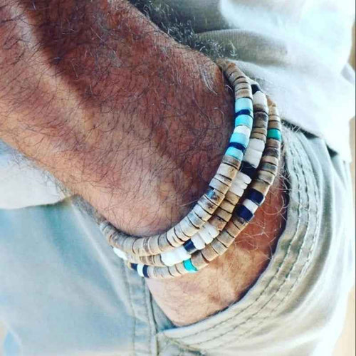 Boho Surfer Style Beaded Men's Bracelet