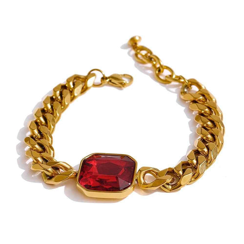 Crystal Bracelets Hip Hop Thick Chain