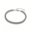 Cuban Chain Anklets for Men Stainless Steel Wheat Curb Link Anklet Chain - SEIYI