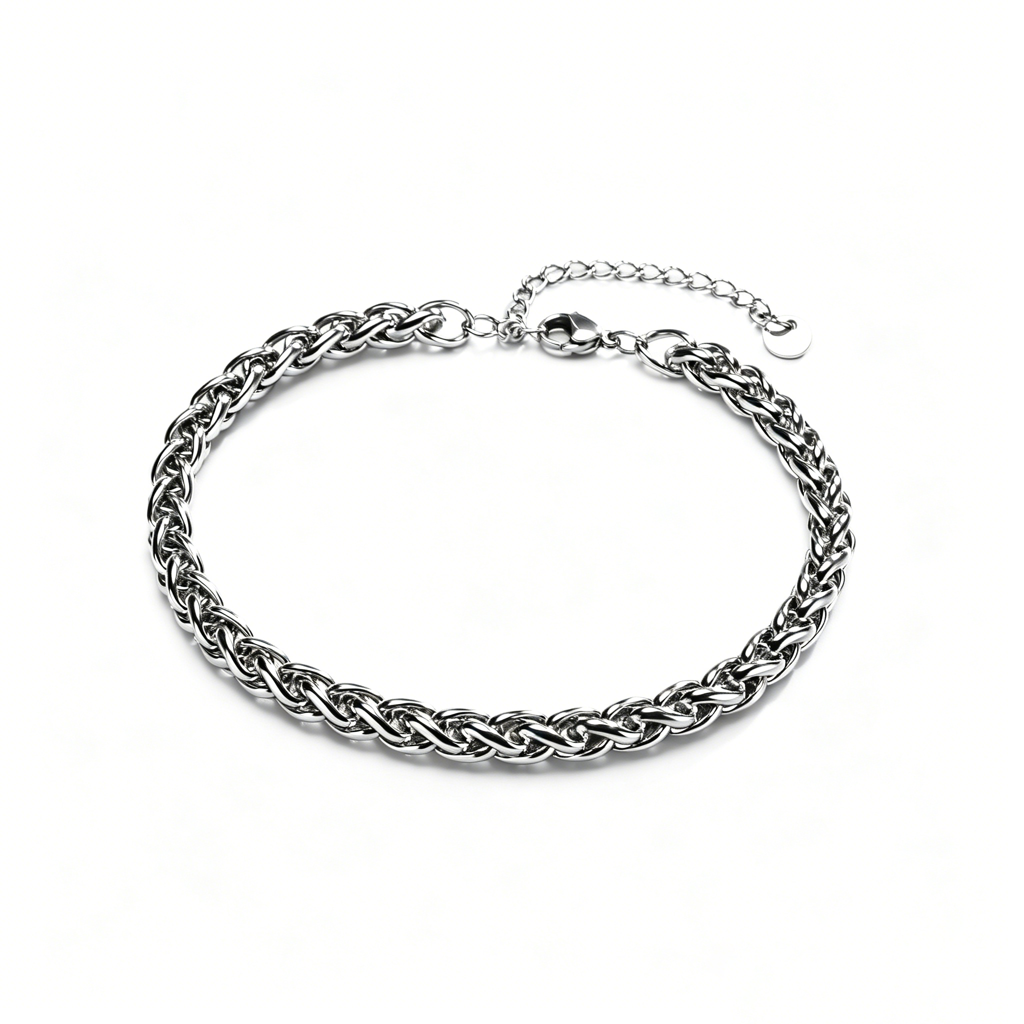 Cuban Chain Anklets for Men Stainless Steel Wheat Curb Link Anklet Chain - SEIYI