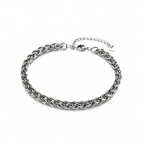 Cuban Chain Anklets for Men Stainless Steel Wheat Curb Link Anklet Chain - SEIYI