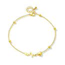 Electrocardiogram Shape Pendant Anklet