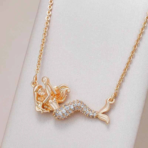Exquisite Mermaid Pendant Necklaces For Women