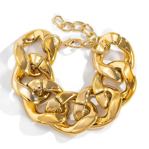 Glamour Girl Hip Hop Twist Chunky Link Bracelet