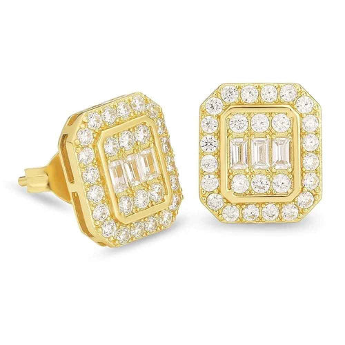 Hip Hop Rock Ear Stud Earrings for Men