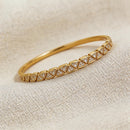 Triangular Pave Cuff Statement Bracelet - SEIYI