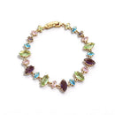 Multicolor Marquise Cut Tennis Bracelet - SEIYI