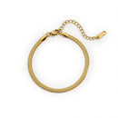 Chic Herringbone Chain Adjustable Anklet - SEIYI