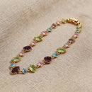 Multicolor Marquise Cut Tennis Bracelet - SEIYI