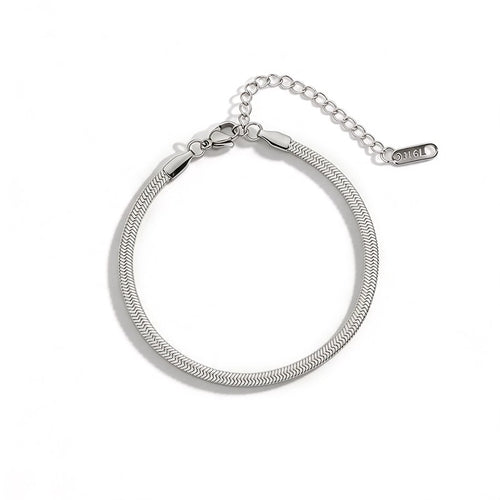 Chic Herringbone Chain Adjustable Anklet - SEIYI