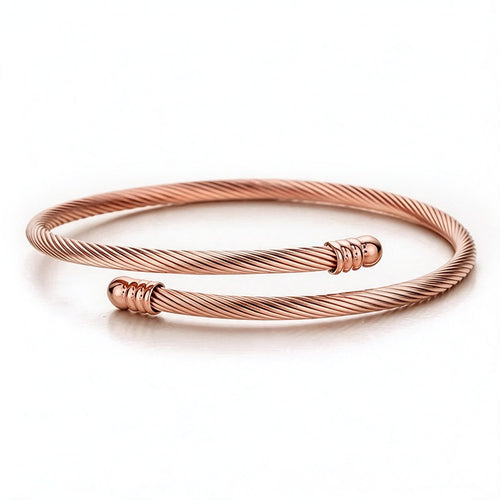 Delicate Twisted Craft Open Cuff - SEIYI