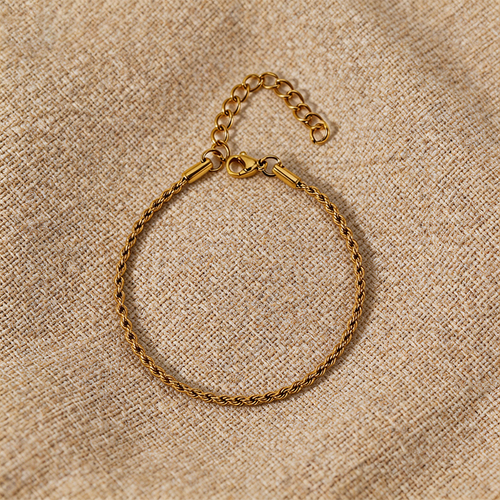 Twisted Rope Adjustable Statement Bracelet - SEIYI