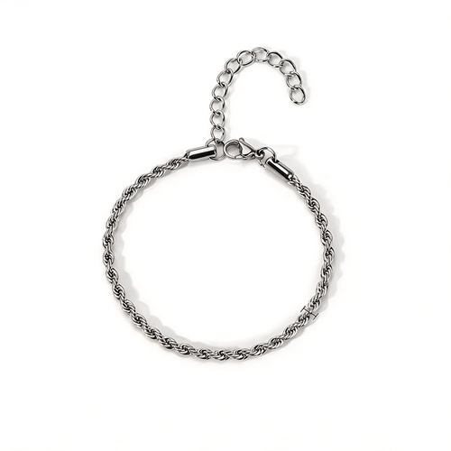 Twisted Rope Adjustable Statement Bracelet - SEIYI