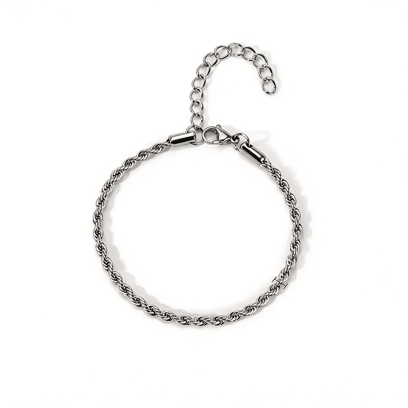 Twisted Rope Adjustable Statement Bracelet - SEIYI