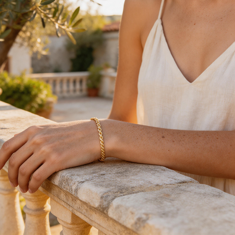 Twisted Rope Adjustable Statement Bracelet - SEIYI