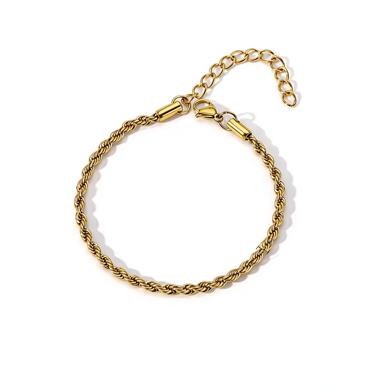 Twisted Rope Adjustable Statement Bracelet - SEIYI