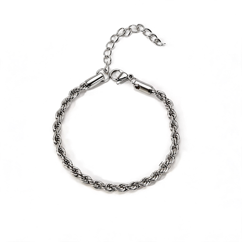 Twisted Rope Adjustable Statement Bracelet - SEIYI