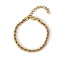 Twisted Rope Adjustable Statement Bracelet - SEIYI