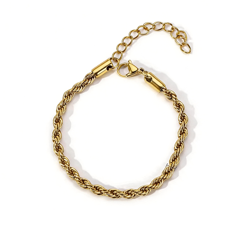Twisted Rope Adjustable Statement Bracelet - SEIYI