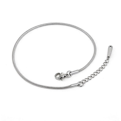 Delicate Snake Chain Adjustable Anklet - SEIYI