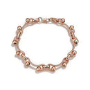 Rose Gold Wave Chain Beaded Bracelet - SEIYI