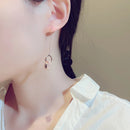 Long Super Elegant Micro Inlaid Round Zircon Earring Ear Hook Temperament For Lady Romantic Exquisite Luxury Earring
