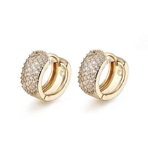 Luxury Cubic Zircon Hoop Earrings