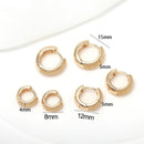 Trendy Gold Color Prevent Allergy Mini Hoop Earrings For Women Simple Ear Buckle New Circle Earrings Jewelry Accessories