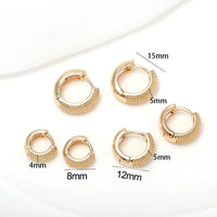 Trendy Gold Color Prevent Allergy Mini Hoop Earrings For Women Simple Ear Buckle New Circle Earrings Jewelry Accessories