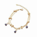 Turkish Beads Evil Eyes Tassel Anklets