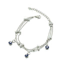 Turkish Beads Evil Eyes Tassel Anklets