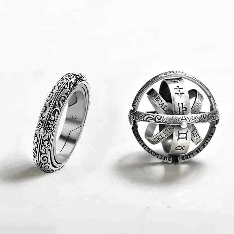 Vintage Astronomical Ball Rings