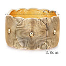 Punk Exaggerated Big Geometric Bracelets Jewelry Vintage Metal Statement Bracelets Lady Femme Party Gifts